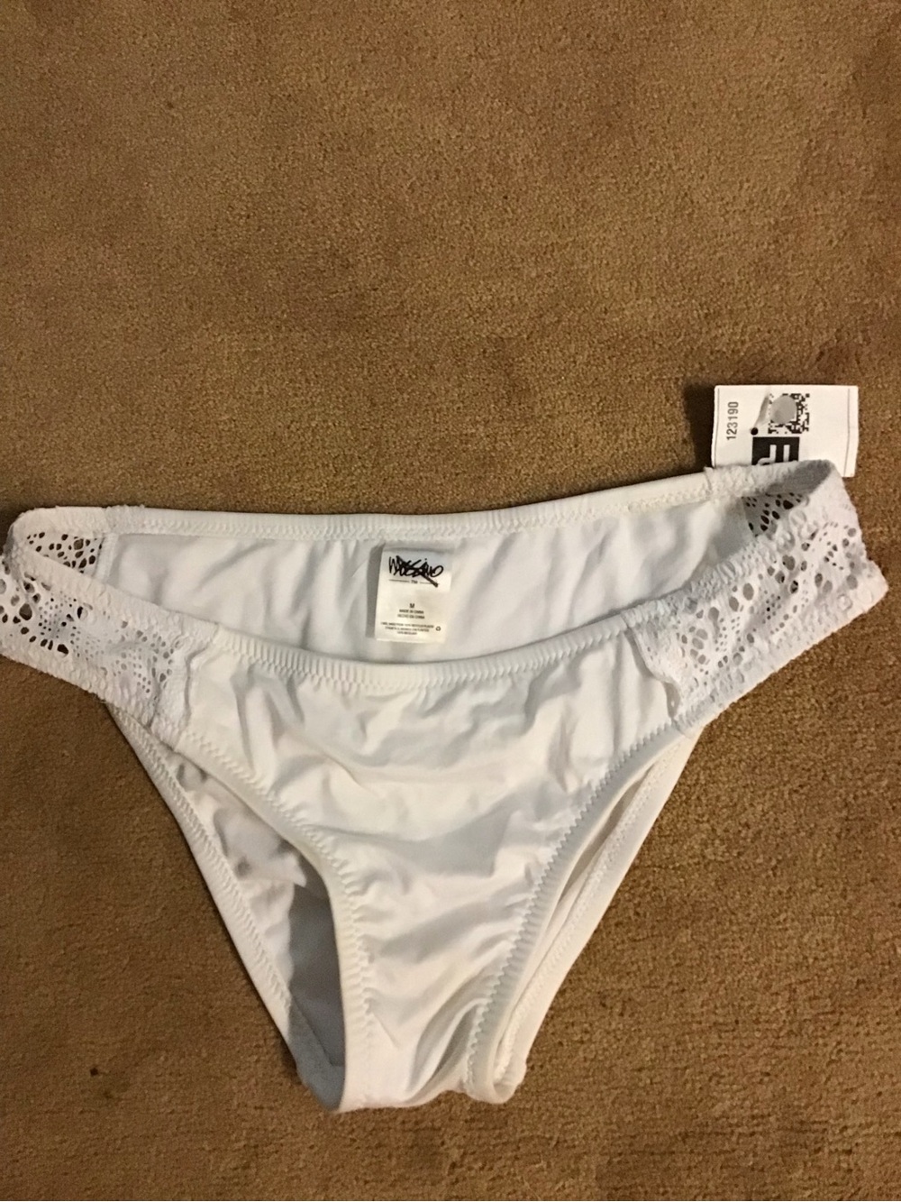 Mossimo Supply Co. White lace bikini Bottom